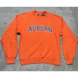 VINTAGE Auburn Tigers Sweatshirt Men S Orange Football Crew NCAA Big Cotton Gear